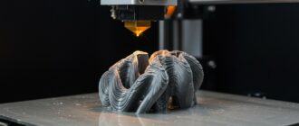 (реалистичная фотография) (Не используй текст и буквы на изображении) : 3d печать, Печать сложных форм с послойным охлаждением