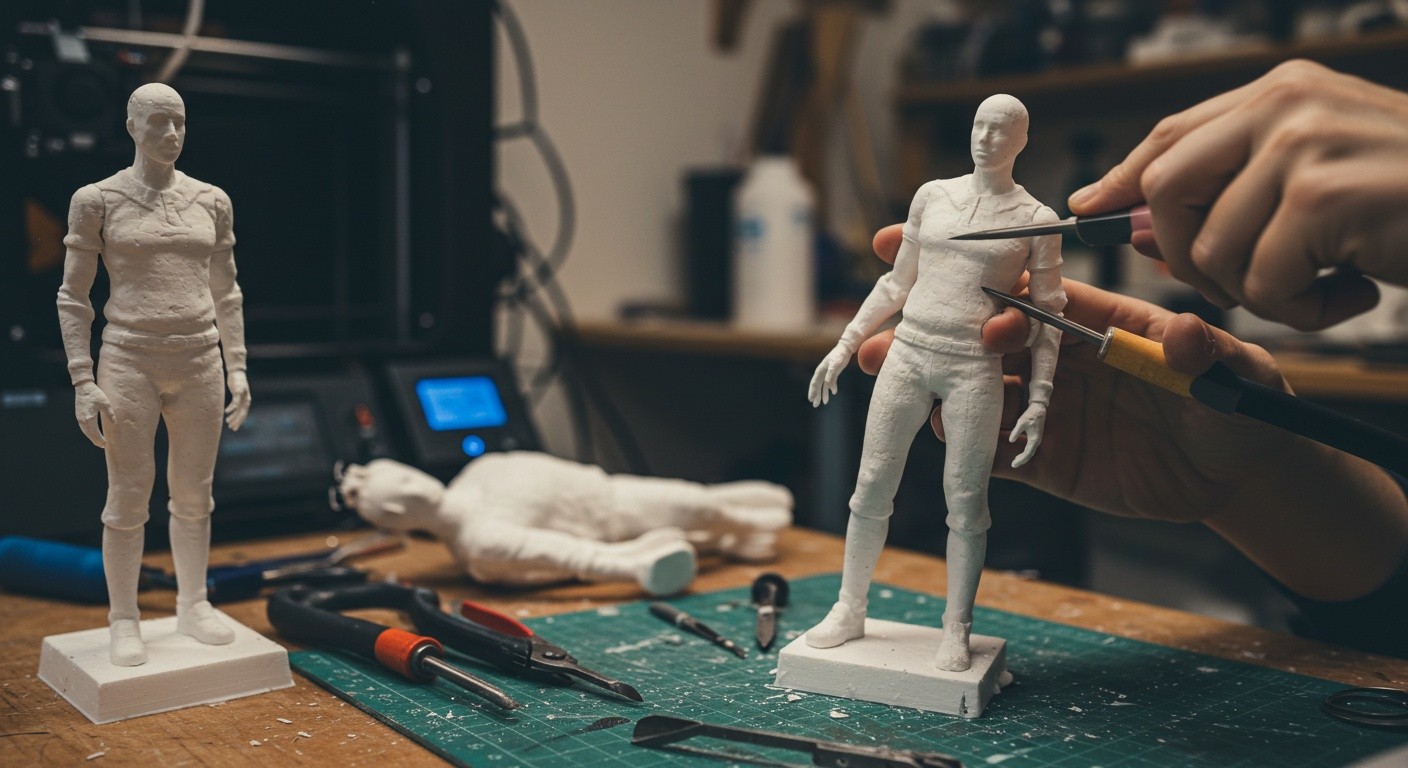 (реалистичная фотография) (Не используй текст и буквы на изображении) : 3d печать, Моделирование и изготовление фигурок из полистирола