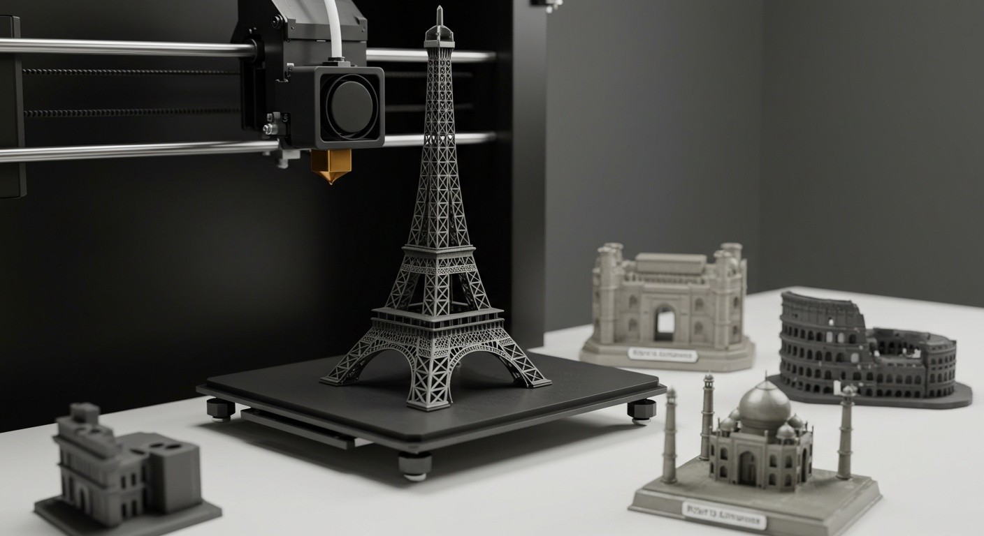 3D-печать сувениров архитектурных памятников Сувенир архитектурной достопримечательности, напечатанный на 3D-принтере