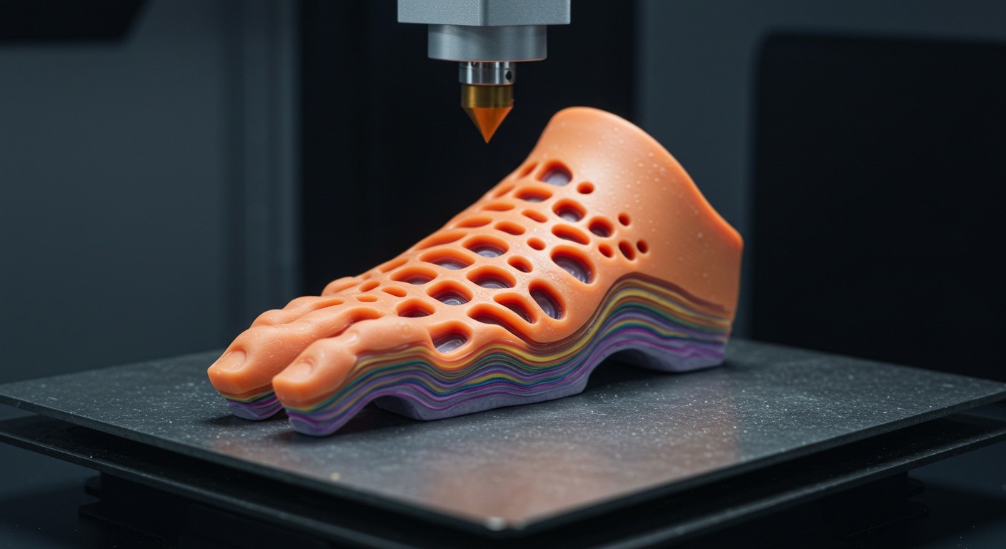Процесс 3D-печати деталей для сборки и монтажа