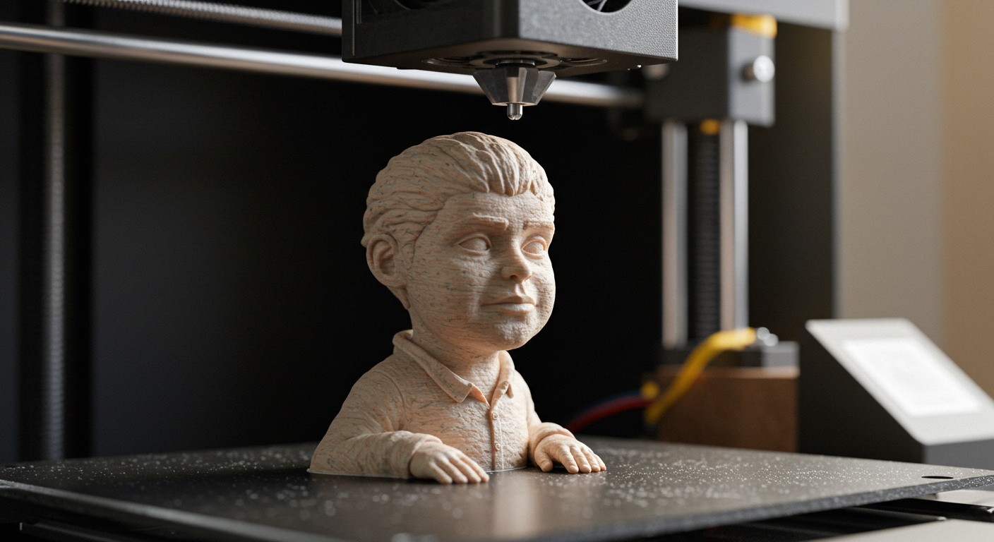 Уникальная статуэтка, созданная с помощью 3D-печати