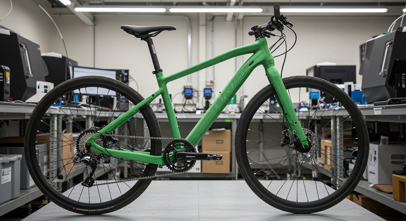 (реалистичная фотография) (Не используй текст и буквы на изображении) : 3d печать, 3D-печать велосипедов