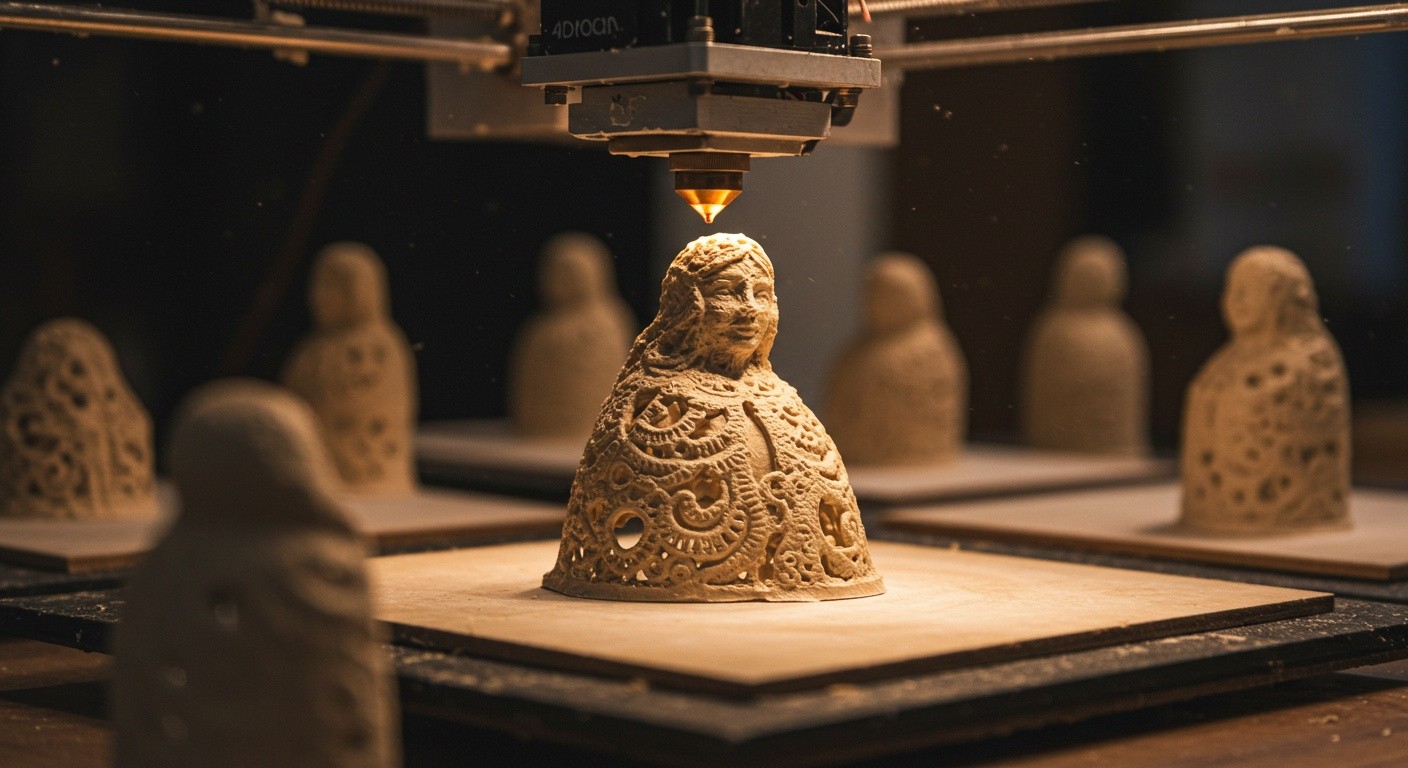 Изготовление декоративных фигурок из папье-маше Процесс изготовления декоративных фигурок из папье-маше