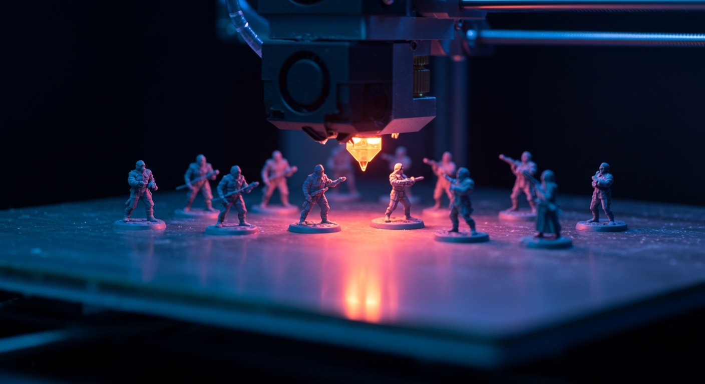 Точная 3D-печать миниатюр из фотополимера