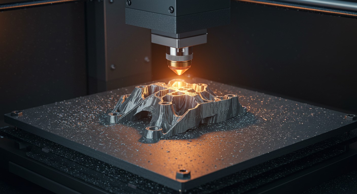 (реалистичная фотография) (Не используй текст и буквы на изображении) : 3d печать, Изготовление изделий из металла с порошковой металлургией