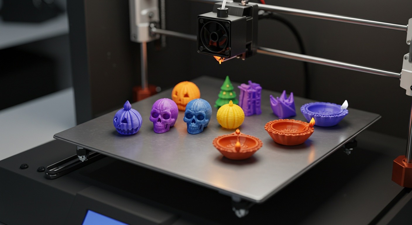 (реалистичная фотография) (Не используй текст и буквы на изображении) : 3d печать, Создание сувениров к праздничным событиям