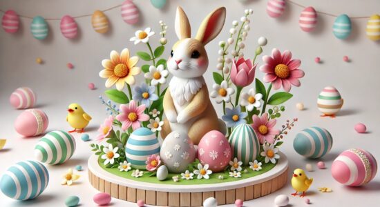 Пасхальный декор 3D: зайцы и яйца